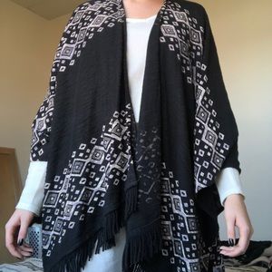 Printed poncho